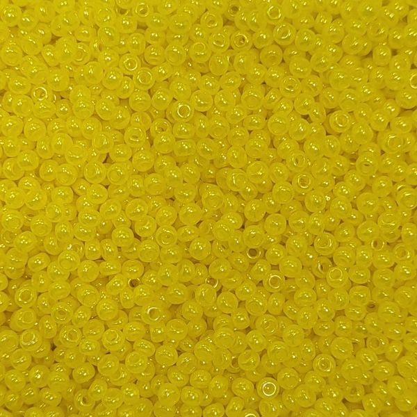 17186 чешский бисер Preciosa 10 грамм алебастровый лимонно-желтый Б/50/0259 фото