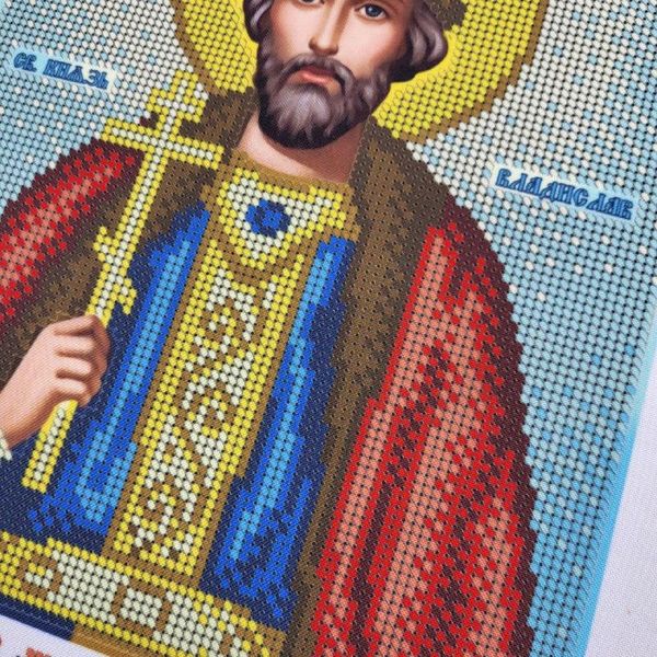 А4Р_373 Святой Владислав Сербський, набор для вышивки бисером иконы ВР 01485 фото