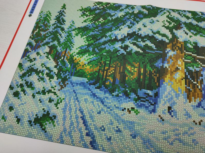 ОСП-47 Зимовий ліс, набір для вишивання бісером картини ОСП-47 фото