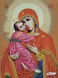 БВ Богородица Владимирская (31,11*41,06 см), набор для вышивки бисером иконы