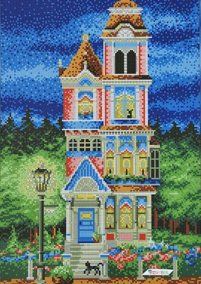 А584 Вікторіанський будинок (шарм), набір для вишивки бісером картини А584 фото