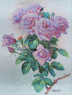 ТК-073 Англійські троянди, набір для вишивання бісером картини ТК-073 фото