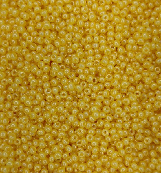 17986 чеський бісер Preciosa 10 грам алебастровий жовтий Б/50/0292 фото
