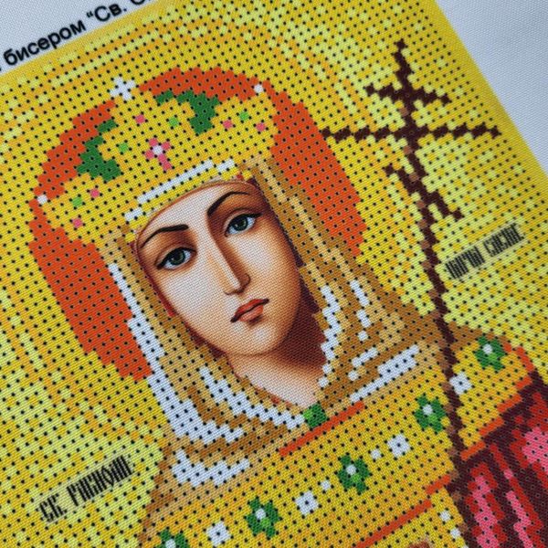 167 Свята Олена, набір для вишивки бісером іменної ікони АБВ 00017442 фото