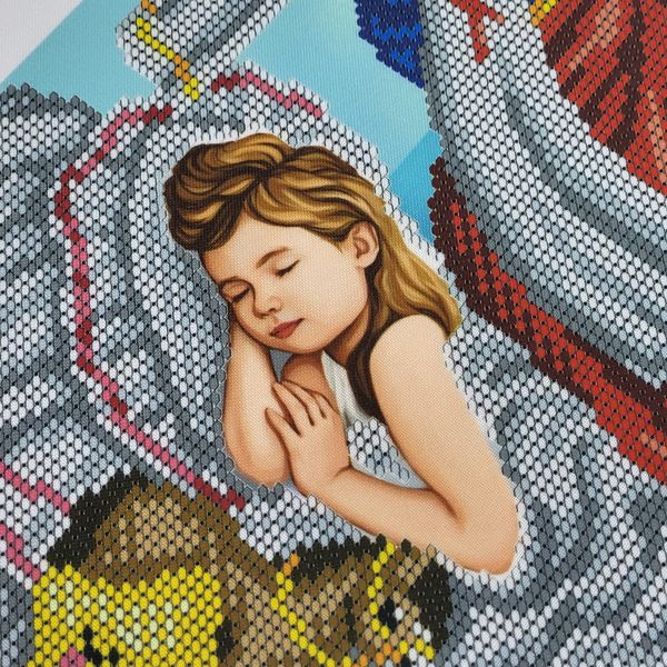 А3Р_298 Божа Матір Покрова біля дитини, набір для вишивки бісером ікони А3Р_298 фото