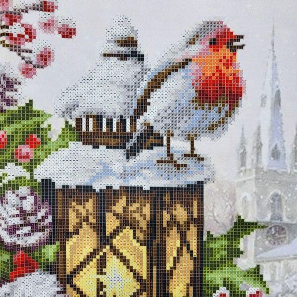 ЗПНМ-003 Bullfinch (30*30 cm), bead embroidery kit of the picture