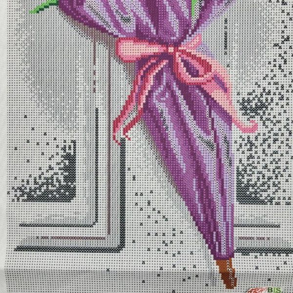 НИК-1464 Весняна парасолька з тюльпанами, набір для вишивання бісером картини НИК-1464 фото