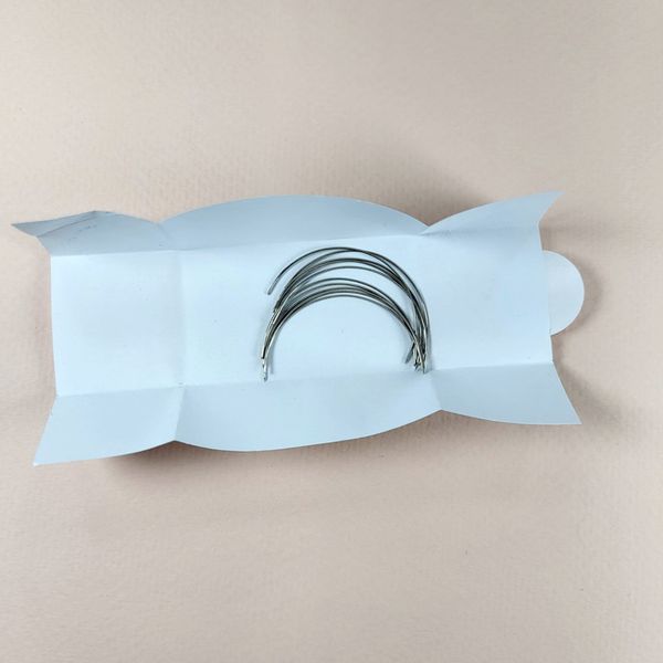 Набор полукруглых изогнутых игл 50шт для вышивки бисером сумок, косметичек C5205010x50 фото