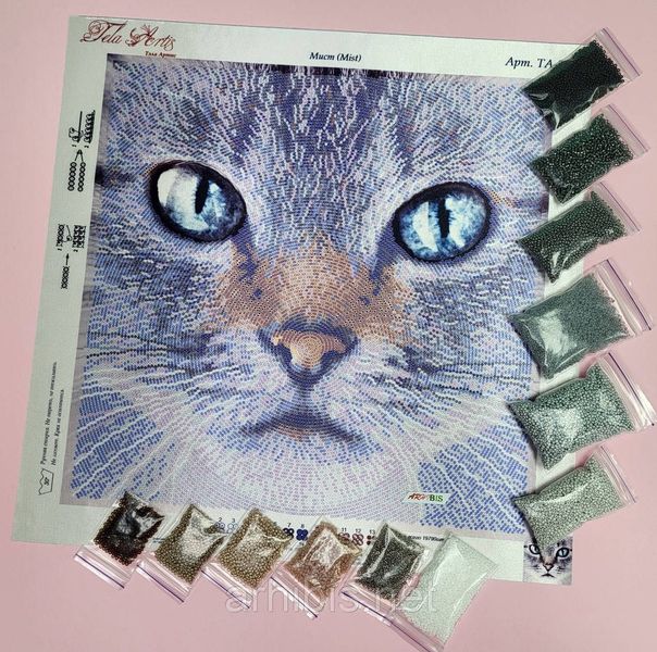 ТА-310 Мист, набор для вышивки бисером картины с котом ТА-310 фото