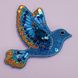 Б-025 Синя птаха щастя, набір для вишивання брошки Б-025 фото 2