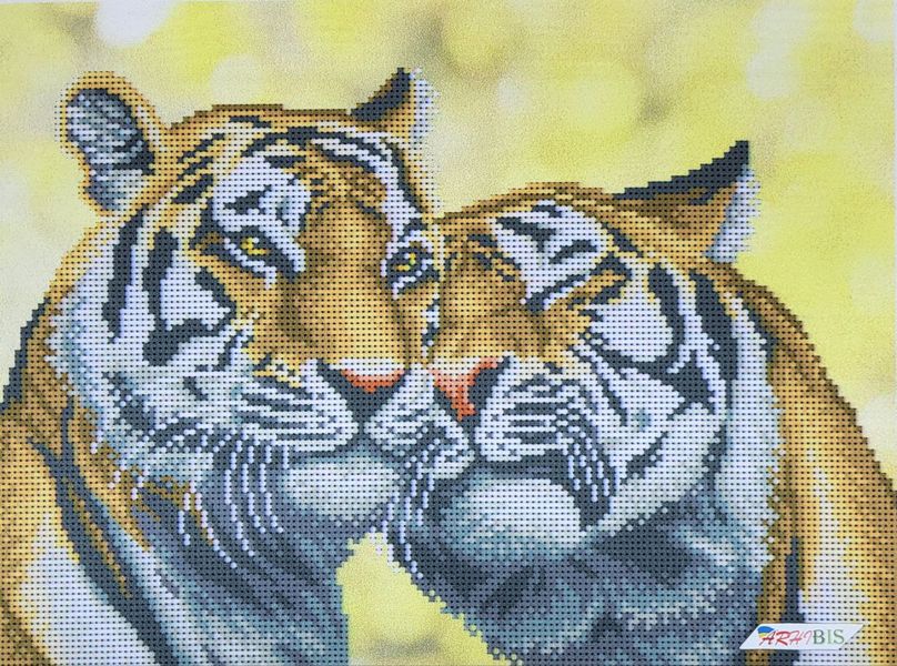 Т-0815 Преданность, набор для вышивки бисером картины с тиграми Т-0815 фото