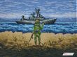 А3Н_474 Русский военный карабль, ИДИ НА Х*Й (36,5*27 см), набор для вышивки бисером картины