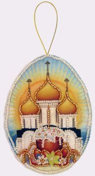 F056 Easter (12*9 cm), bead embroidery kit of the toy