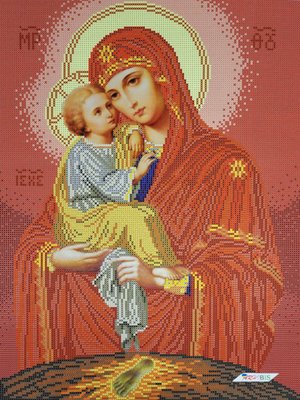 ПБ Почаевская Богородица, набор для вышивки бисером иконы ПБ фото