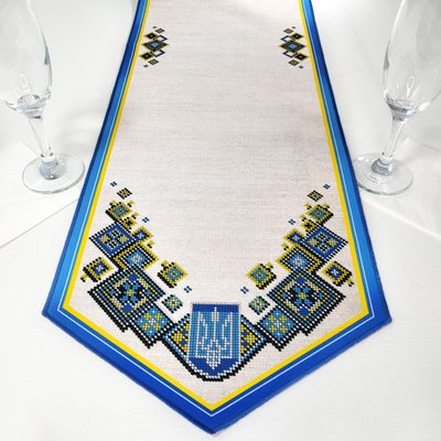 Ранер_220 Ранер з українською символікою 142*28 см, схема для вишивання бісером схема-вр-РАНЕР_220 фото
