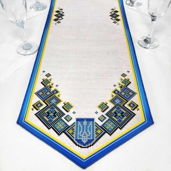 Ранер_220 Раннер с украинской символикой 142*28 см, схема для вышивки бисером схема-вр-РАНЕР_220 фото