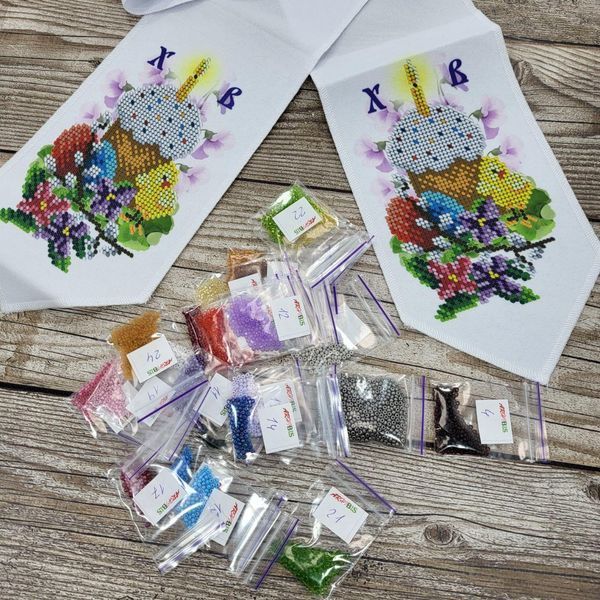 БК_012_1 Easter Basket Bow (11*140 cm), bead embroidery kit