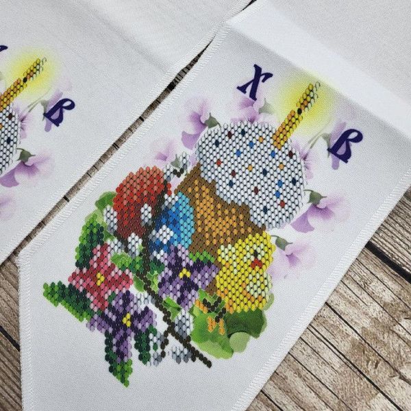 БК_012_1 Easter Basket Bow (11*140 cm), bead embroidery kit