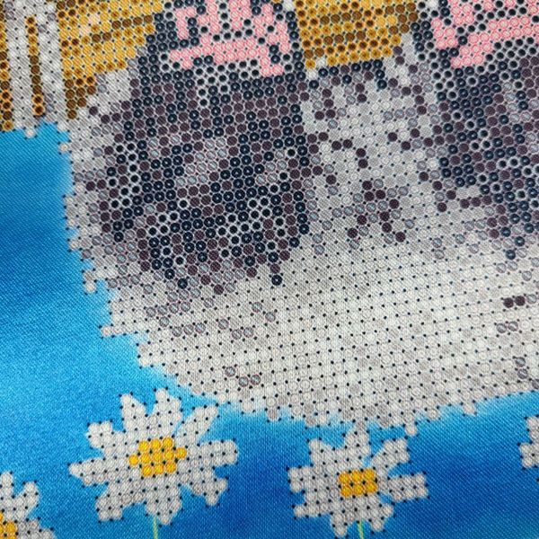 ТМ-096 Ромашковая панда, набор для вышивки бисером картины ТМ-096 фото