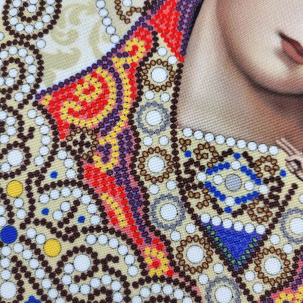 ЖЛ-4701 Богородиця Казанська у перлах та кристалах, набір для вишивки бісером ікони ЖЛ-4701 фото