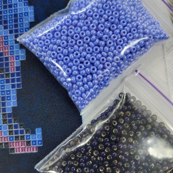 ЗПК-061 Синие ирисы, набор для вышивки бисером картины ЗПК-061 фото