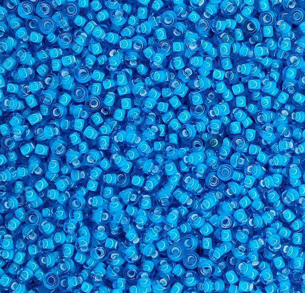 65156 чешский бисер Preciosa 10 грамм прозрачный синий Б/50/0665 фото
