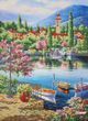 А3-К-1319 Spring Pier (30*42 cm), bead embroidery kit of the picture