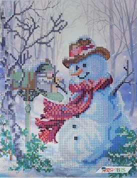 ТМ-107 New Year Postman (17*22 cm), bead embroidery kit of a picture