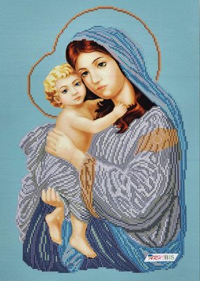 МДБ Мадонна с ребенком (благодать), набор для вышивки бисером иконы МДБ фото