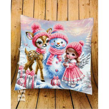2929604 Friends Cushion (30*30 cm), bead embroidery kit