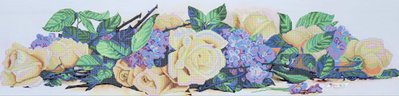 ТК-044 Прованский букет, набор для вышивки бисером картины с розами и сиренью ТК-044 фото