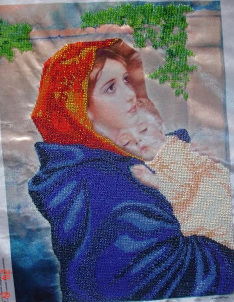 ТК-008 Мадонна с младенцем (30*40 см), схема для вышивки бисером картины схема-та-ТК-008 фото