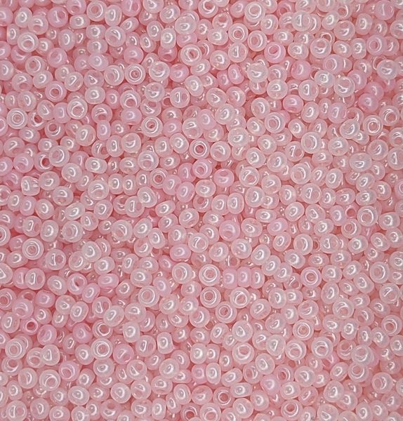 17298 чешский бисер Preciosa 10 грамм алебастровый светло-розовый Б/50/0268 фото
