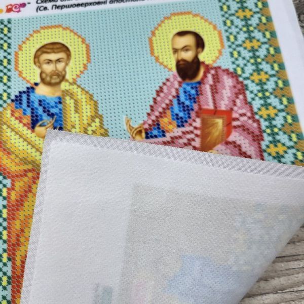 БСР-4235 Святые апостолы Петр и Павел (19*23 см), схема для вышивки бисером иконы схема-с-БСР-4235 фото