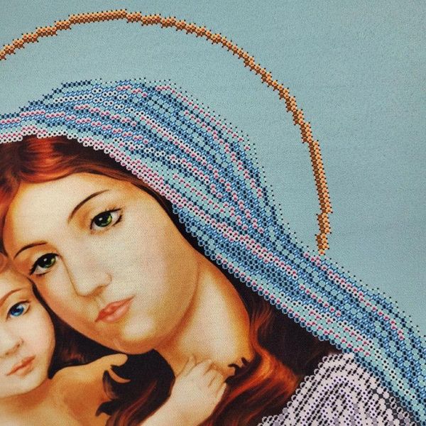 МДБ Мадонна з дитям (благодать), набір для вишивки бісером ікони МДБ фото