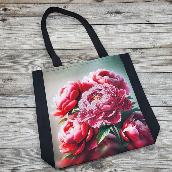 3537-9015 Tenderness of Flowers (35*37 cm), bead embroidery kit of a tote bag
