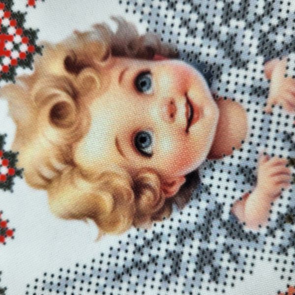99001 Child's Easter Basket Towel with a Little Angel (27*30 cm), bead embroidery kit
