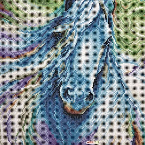 А3-К-728 Акварельная лошадь, набор для вышивки бисером картины А3-К-728 фото