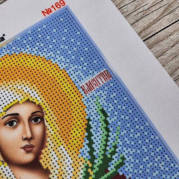 169 Святая Валентина, набор для вышивки бисером именной иконы 169 фото