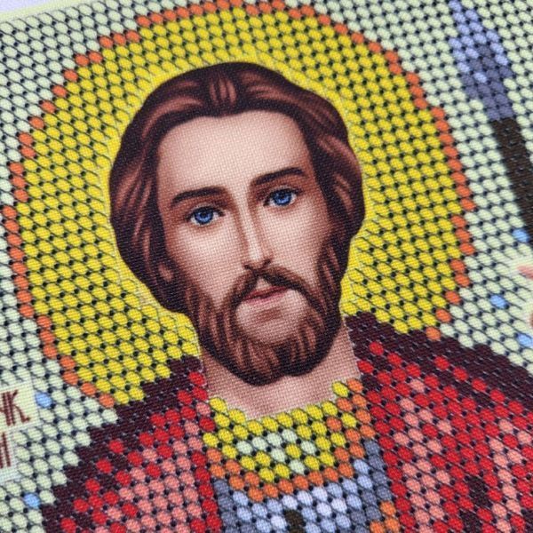 А5Р_330 Ivan the Warrior (15,4*12 cm), bead embroidery pattern of the icon