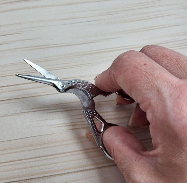 Ножиці Чапельки для вишивки, рукоділля сріблясті Ножиці_100 фото