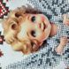 99001 Child's Easter Basket Towel with a Little Angel (27*30 cm), bead embroidery kit