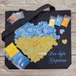 СВ84 Патріотичний шопер сумка (36*33*6 см), набір для вишивки бісером