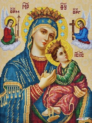 ЗПO-020 Богородица Неустанной Помощи, набор для вышивки бисером иконы ЗПO-020 фото