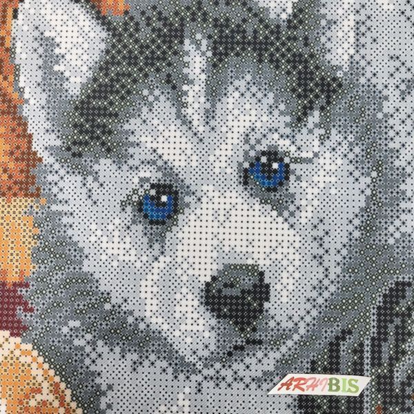 А2-К-1145 Spring Puppies (42*59,5 cm), bead embroidery kit of the picture