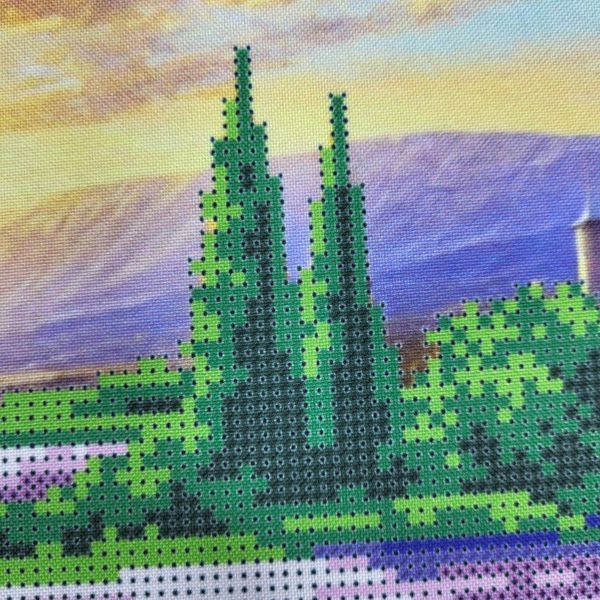 А774 Дівчина з лавандою (30*42 см), набір для вишивки бісером картини А774 фото