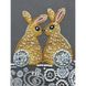 AB-877 Влюбленные кролики, набор для вышивки бисером на натуральном художественном холсте AB-877 фото 3