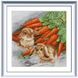 НИК-1429 Морква на двох, набір для вишивання бісером картини з кроликами НИК-1429 фото 1