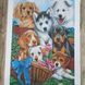 А2-К-1145 Spring Puppies (42*59,5 cm), bead embroidery kit of the picture