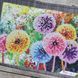 КОС10 Colourful Dandelions (25*20*4 cm), bead embroidery kit of the cosmetic bag